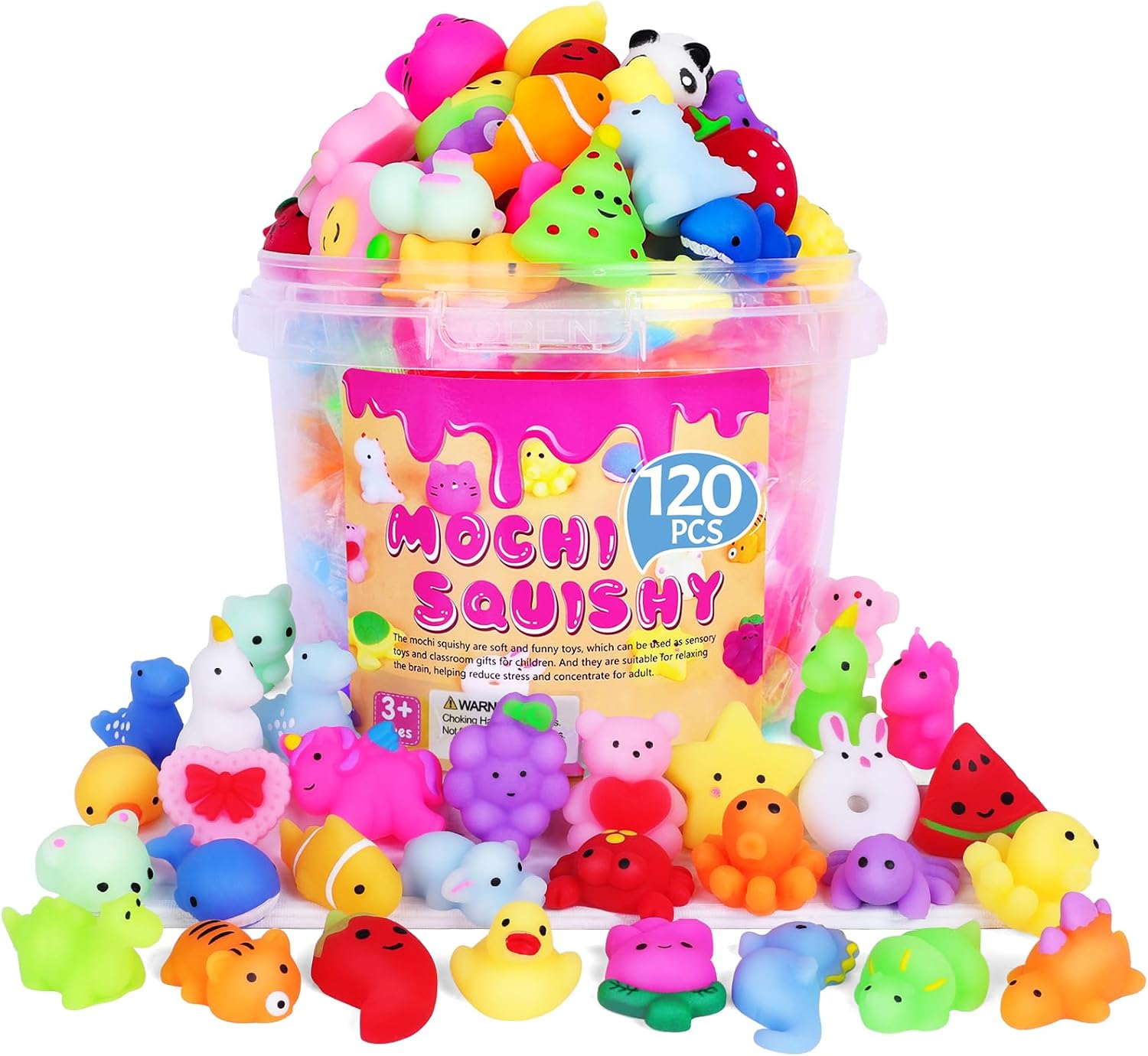 VISCOO 40 Pack Easter Basket Stuffers, Squishy Toys, Mochi Squishy Party Favors for Kids,Kawaii Squishies,Treasure Box Toys for Classroom Prizes, Easter Basket Gifts Goodie Bags Fillers Birthday Gift