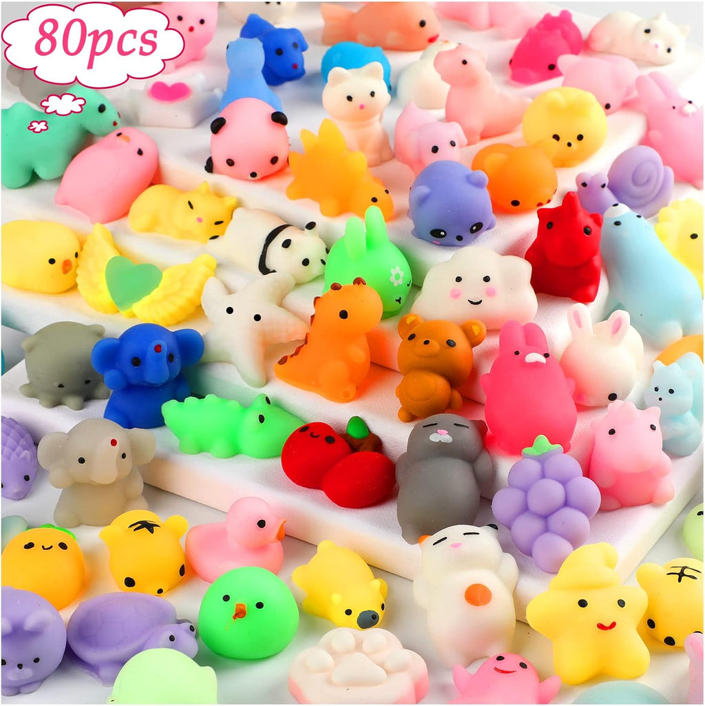 40 Pack Squishy Toys for Kids, Kawaii Squishies Squishy Animals Party Favors Birthday Gift Goodie Bag Stuffers for Boys Girls Ages 4-8 8-12 Teens Toddlers Stress Relief Sensory Autism Toys Random