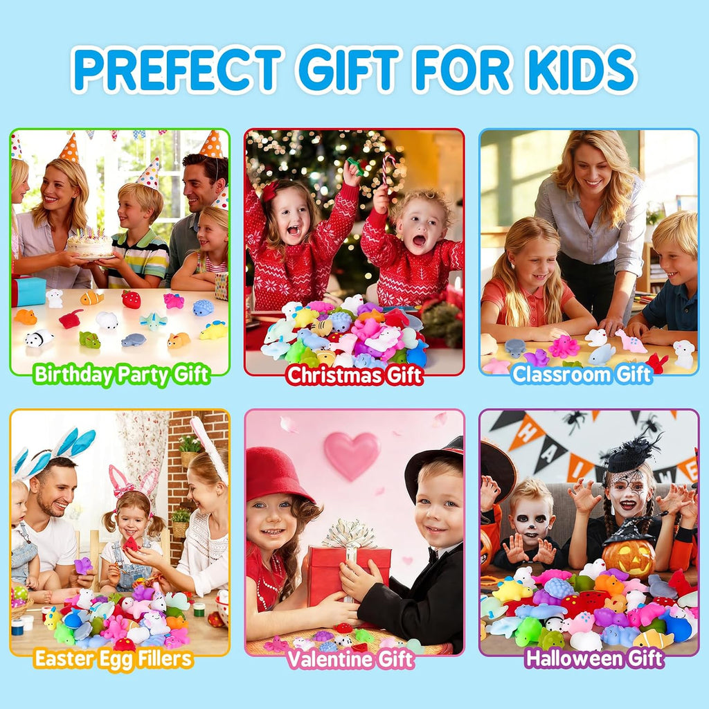36 Pack Fidget Squishy Toys - Kawaii Soft Squishies Party Favors for Kids 3-5, 4-8, 8-12 - Goodie Bag Stuffers, Easter Egg Fillers, Treasure Box Prizes & Sensory Classroom Rewards