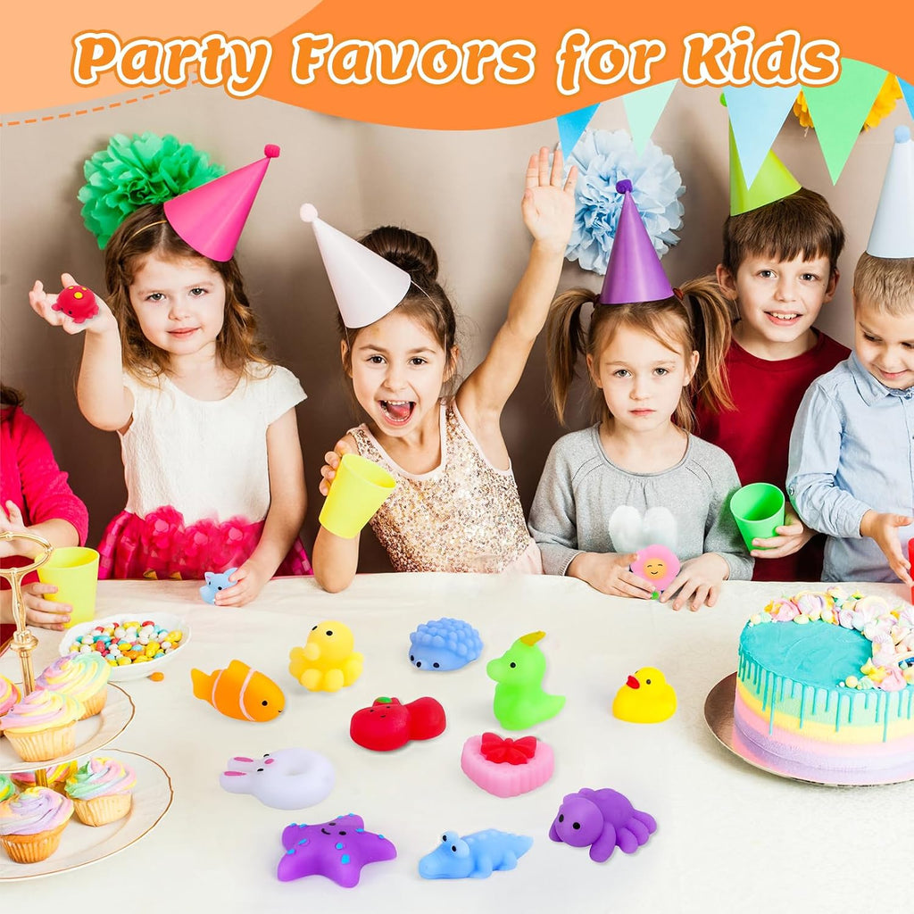 VISCOO 40 Pack Easter Basket Stuffers, Squishy Toys, Mochi Squishy Party Favors for Kids,Kawaii Squishies,Treasure Box Toys for Classroom Prizes, Easter Basket Gifts Goodie Bags Fillers Birthday Gift